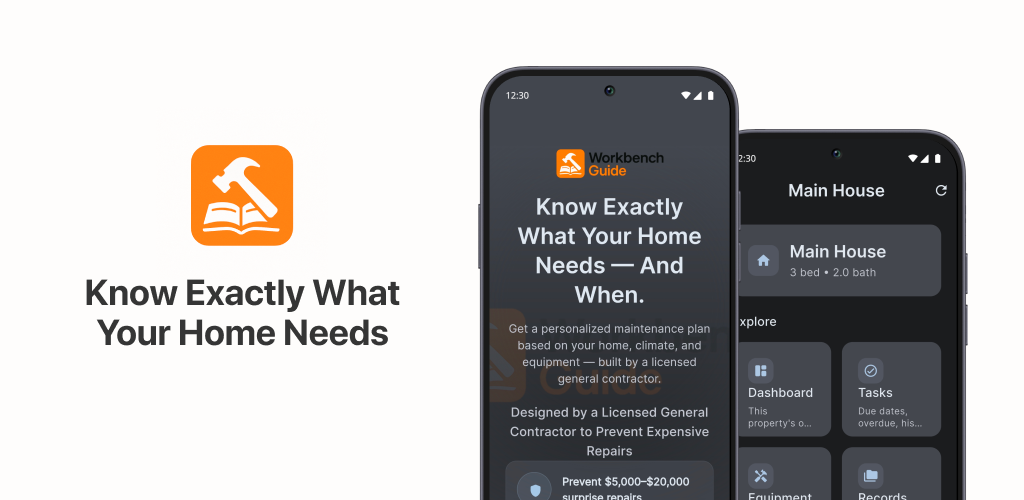 WorkbenchGuide app feature overview screen